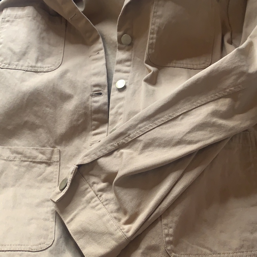 Roolee Tan Jacket Button Down Jacket - image 5